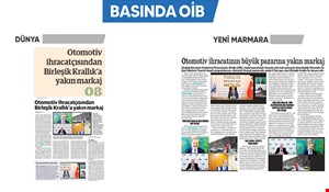 OTOMOTİV İHRACATININ BÜYÜK PAZARINA YAKIN MARKAJ